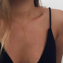 Run to You Gold Choker Necklace Set