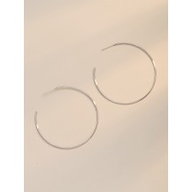 Alter Ego Silver Hoop Earrings