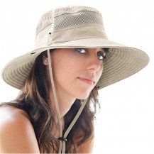 UPF 50+ Drawstring Closure Fishing Hat