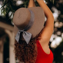 Foldable Packable Bowknot Straw Hat