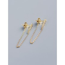 More for Me Gold Rhinestone Earrings Set