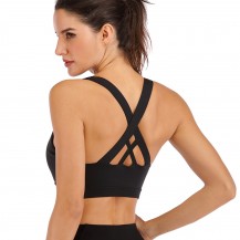 Solid Seamless Tank top Workout Bras 