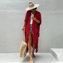 Bathing Suit Open Front Long Cover Up