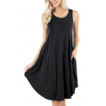 Casual Solid Color Mid Dresses
