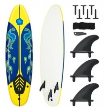 6 ft stand up yellow surfboard