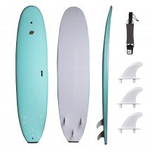 8' aqua premium foam wax free soft surfboard