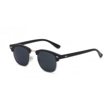 black semi rimless frame sunglasses