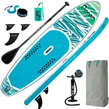 green palm inflatable paddle board