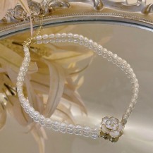 natural pearl choker