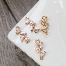 Bound to Wow Rose Gold and Pink Rhinestone Earrings