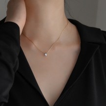 Incantation Gold Rhinestone Layered Necklace