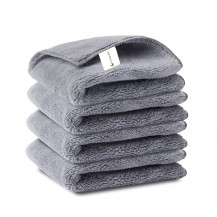 4PCS Grey Microfiber Towels