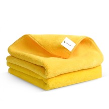 2PCS Yellow Microfiber Towels