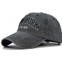 new york letter embroidery black baseball cap