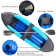 10.6 Ft tandem blue kayak set