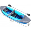 10.6 Ft tandem kayak set fishing dinghy hovercraft
