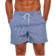striped drawstring waist swimming trunks
