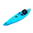 1 person blue fishing kayak