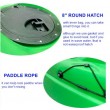 1 seat green fishing kayak
