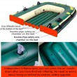 2 person green raft inflatable kayak