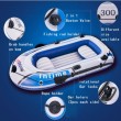 4 person 9ft blue grey inflatable boat