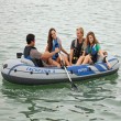 4 person grey inflatable boat series