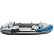4 person grey inflatable raft