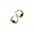crystal flower earrings dangling