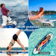 6 foot white and blue surfboard