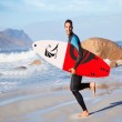 6 foot red soft surfboard