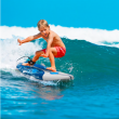  6 foot foam white and blue board