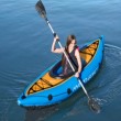 9 ft x 32 in orange inflatable kayak set