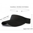 black sun visor hat