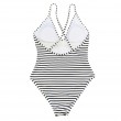 Black And White Stripe One Piece Swimsuit