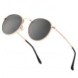 round gold rim sunglasses