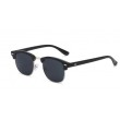 black semi rimless frame sunglasses