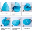 blue beach tent for children play