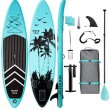blue coconut tree inflatable stand up paddle board
