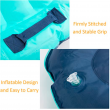 blue inflatable body board with handles