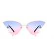 metal frame butterfly shape sunglasses