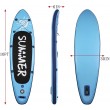 blue summer inflatable paddle board adult surfboard