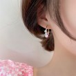 crystal dangle earrings silver