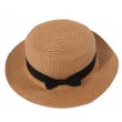 bow knot decor straw hat