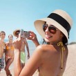 packable sun hat with chin strap