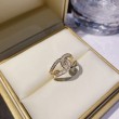 open c gold diamond ring