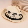  coconut print straw sun hat