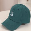  letter embroidered emerald green baseball cap