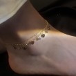 heart ankle bracelets for women
