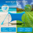 family green beach tent canopy
