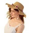 flower bow knot floppy hat